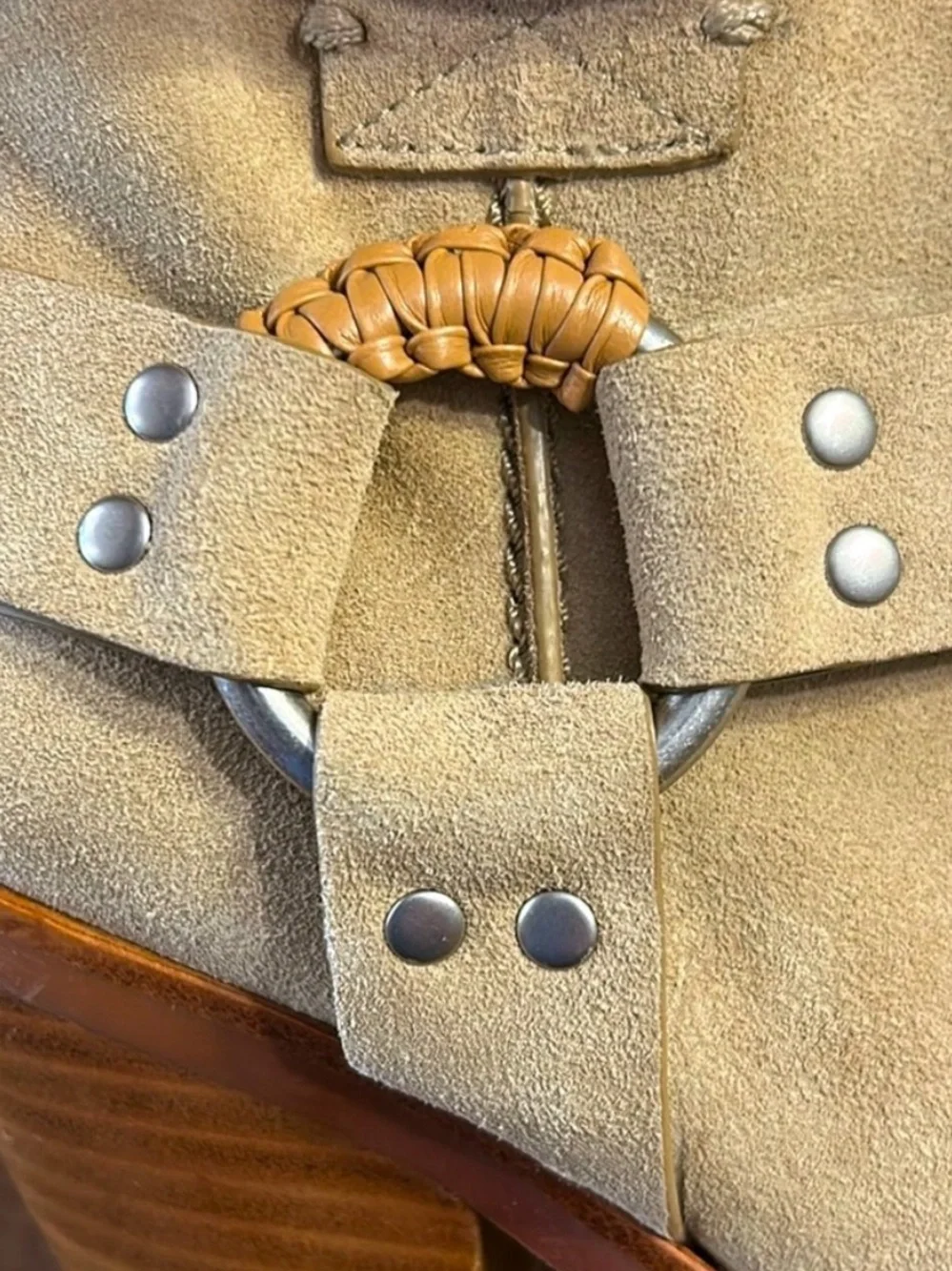 See by Chloé Eddie Taupe Suede Harness Boots Size 39.5 U